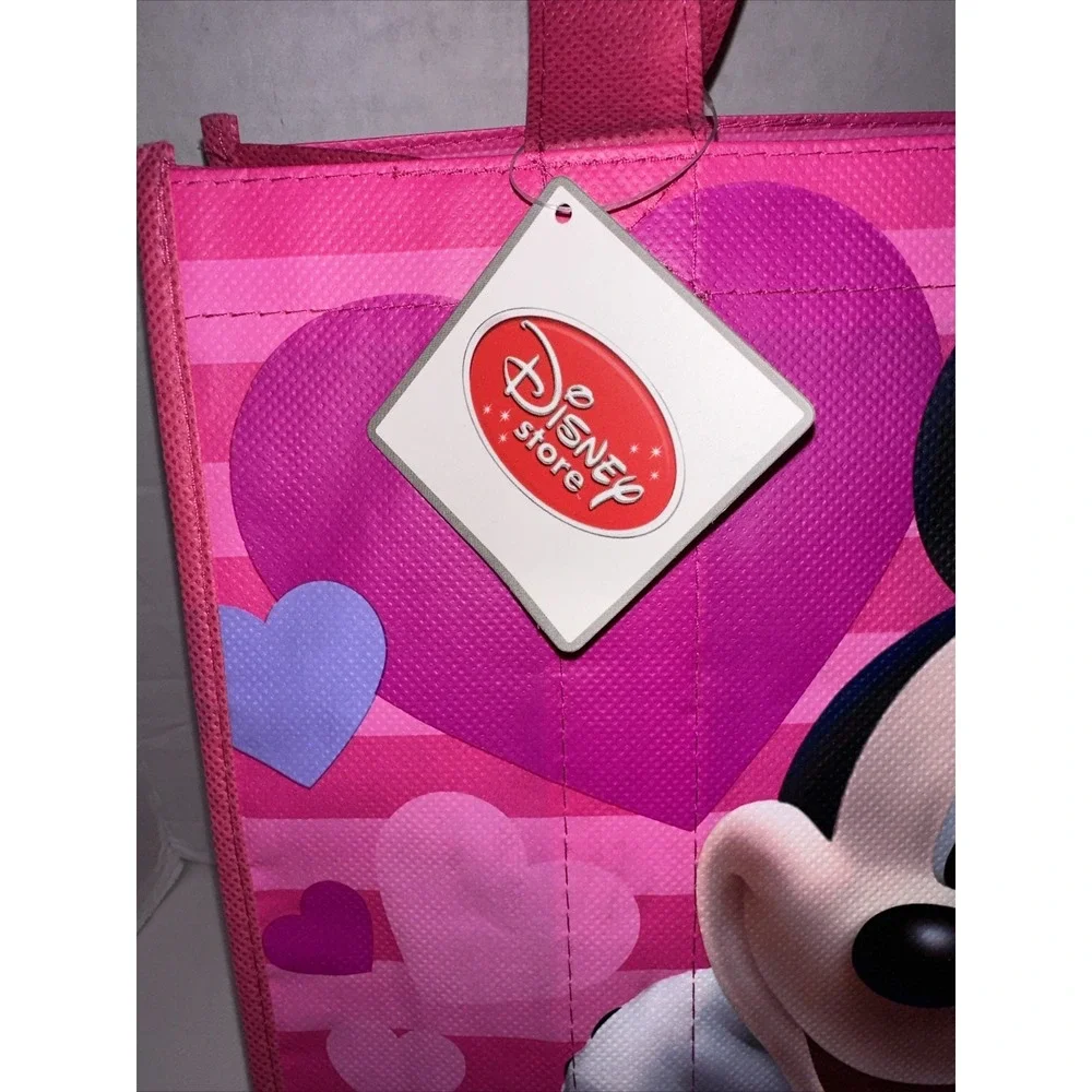 Disney Store Minnie Mouse Happy Birthday Reusable Tote Bag Pink Small Gift Bag